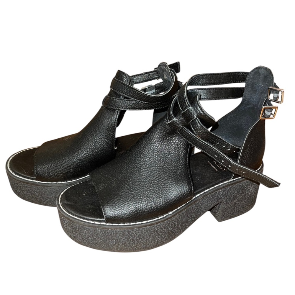 Dolls Kill Midnight Chat Me Up Platform Sandals – Size 8.5